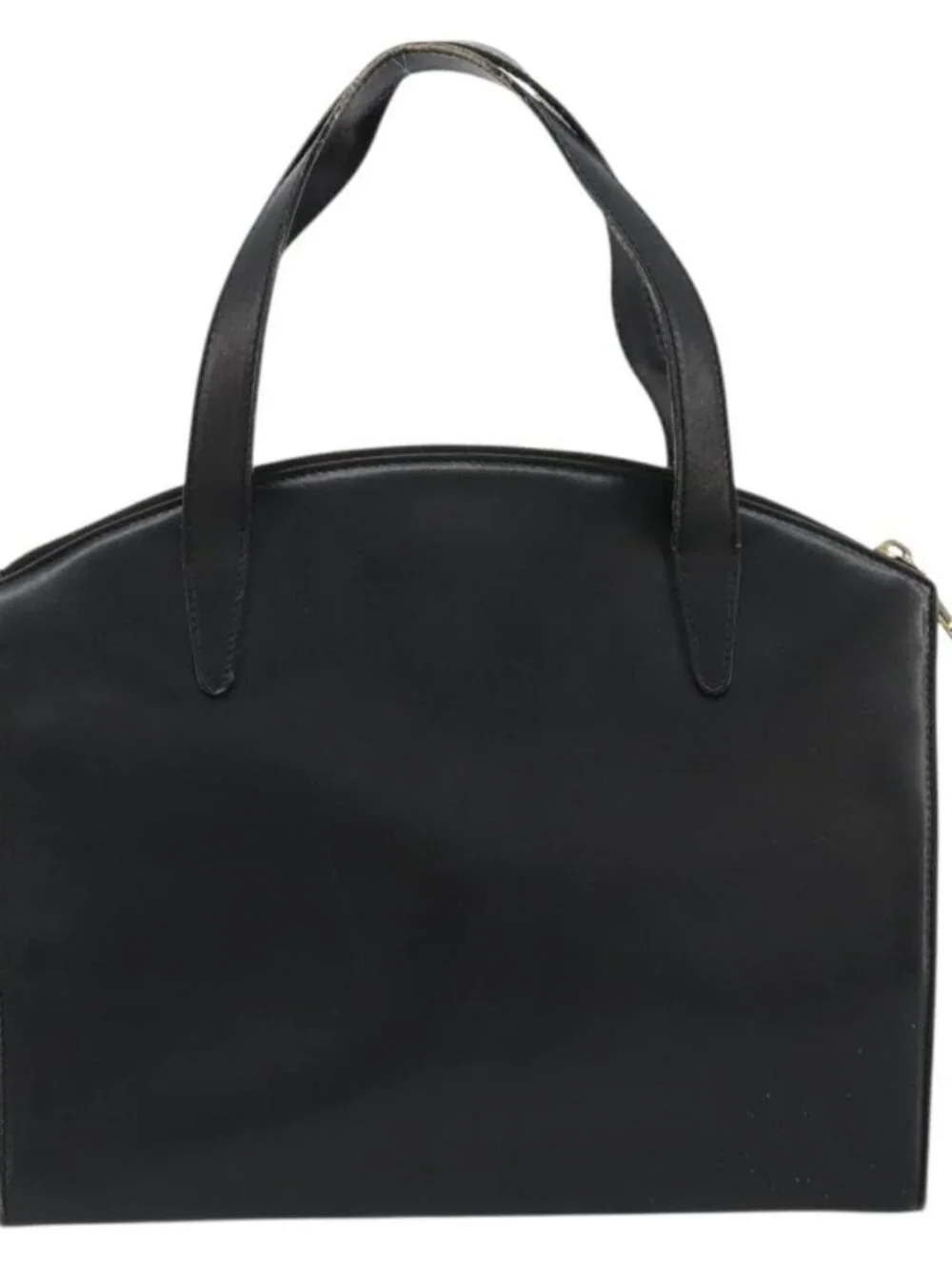 GUCCI Hand Bag Leather Black Gold 000 2058 0569 0 Auth